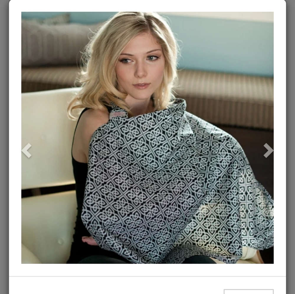 Udder Covers Celtic Printed Embroidered "Chadwick " For Nursing Mother's